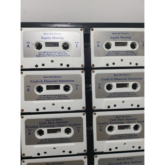 Dave Del Dotto’s Cash Flow Expo Library-Complete 16 Audio Cassette Tapes-1986 - Picture 7 of 7